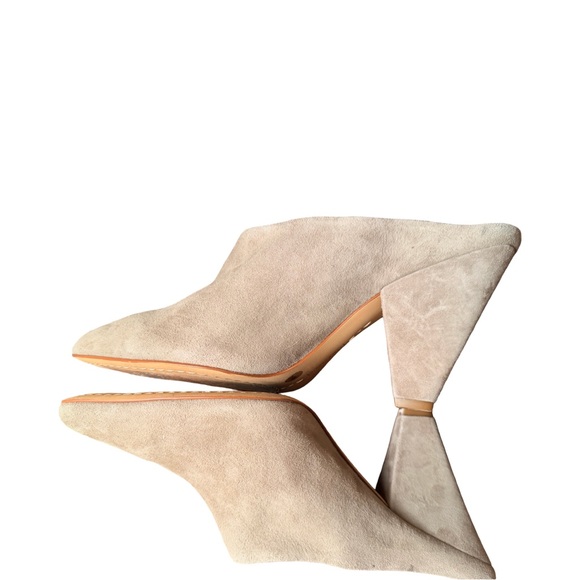 Vince Camuto Taupe Suede Slip-On Mules-Size 10 NWOT - Picture 5 of 6